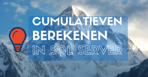 Cumulatieven berekenen SQL Server