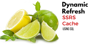 Dynamic Refresh SSRS Cache Using SQL