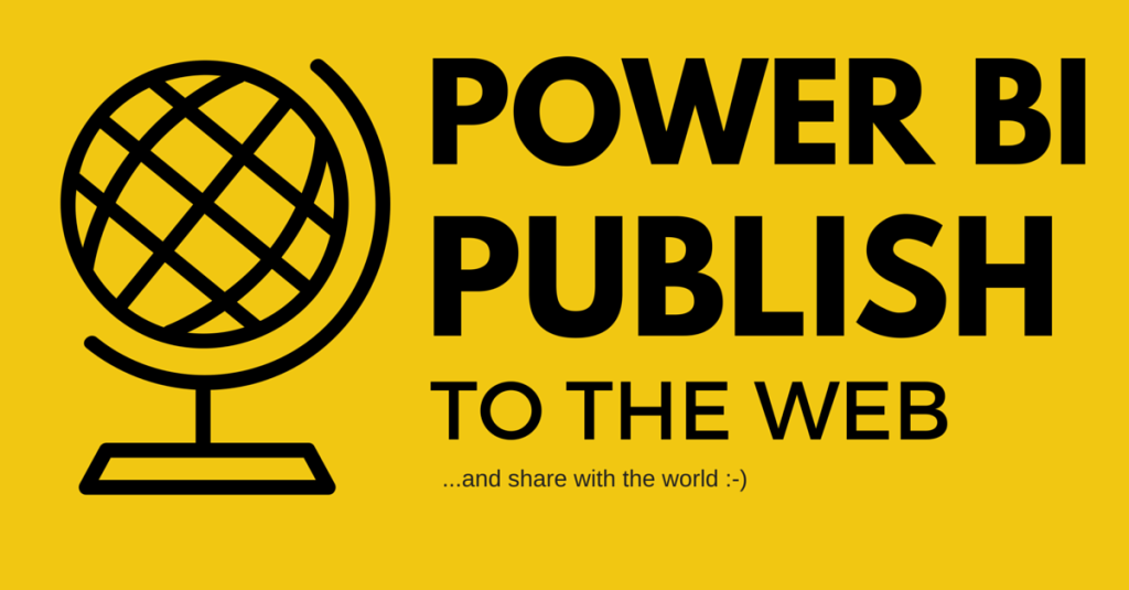 powerbi publish to the web